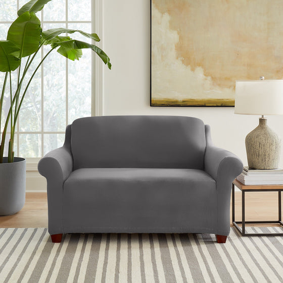 Sure Fit Deluxe Comfort Sofa Throw, Dark Grey